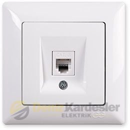 GÜNSAN FANTASY BEYAZ NÜMERİS TELEFON PRİZ (CAT3)