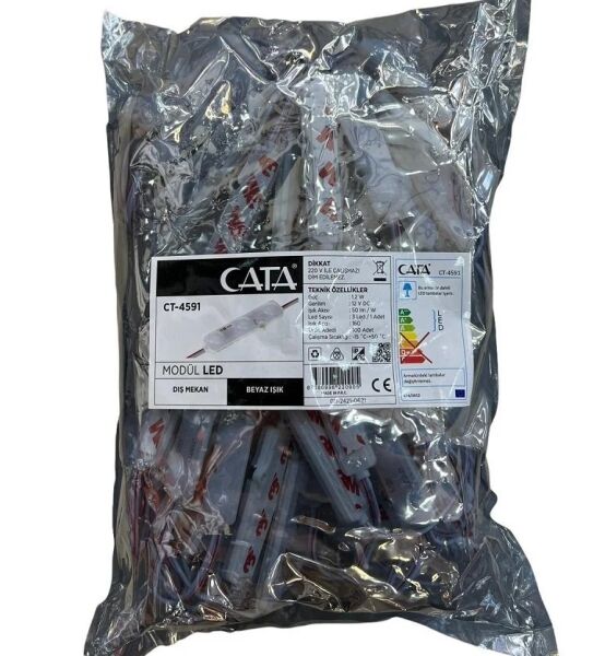 Cata CT-4591B (20 Adet Modül)1.2W-3 Lü Modül Led (Beyaz)