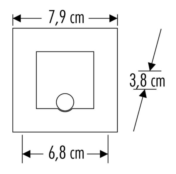 Cata CT-5183G 1.5W Radar Sensörlü Koridor (Kare)(Günışığı)