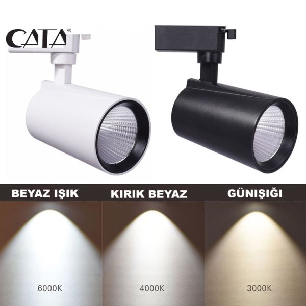 CATA 30W BABİL LED ARMATÜR (SİYAH KASA)(6500K)