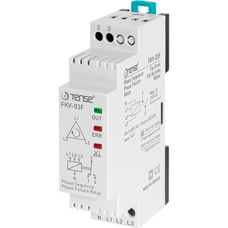 Tense FKV-03F Faz (Motor) Koruma Rölesi,%40 Sabit Asimetri