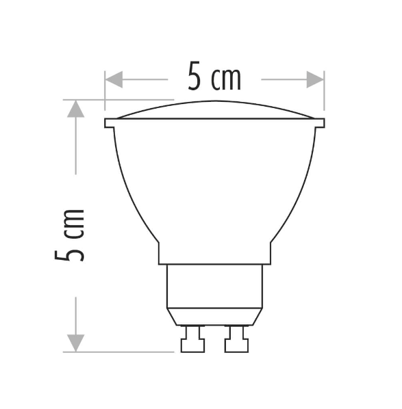 CATA 5W LED AMPUL (GU-10) (GÜNIŞIĞI)