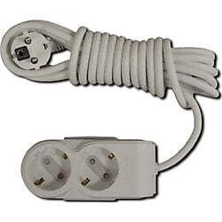 Ovivo 700-000300-312 Beyaz İkili Çoc. Kor. Grup Priz 3Mt