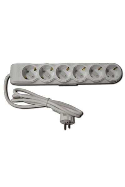 Ovivo 700-000300-316 Beyaz Altılı Çoc. Kor. Grup Piriz 3Mt