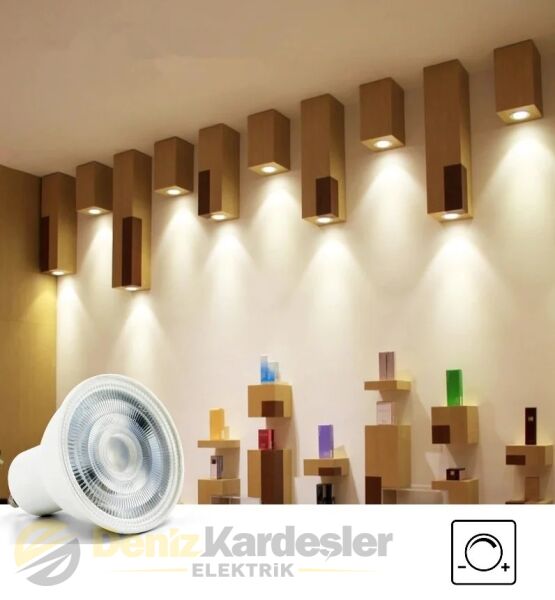 CATA 9W LED AMPUL (GU-10 DİMLENEBİLİR) (GÜNIŞIĞI)
