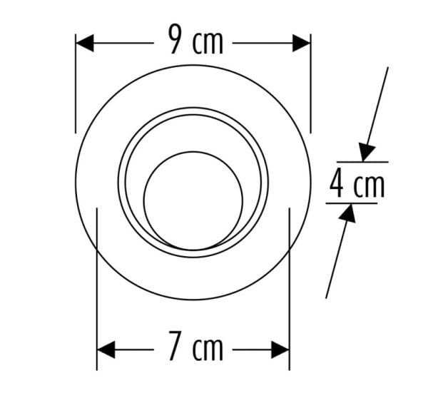 Cata CT-5200G 7W Lal Led Spot ( Siyah Kasa) (Günışığı)