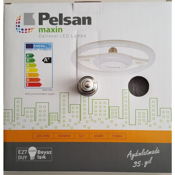 PELSAN 18W DAIRESEL LED LAMBA Ø24 E27 6500K