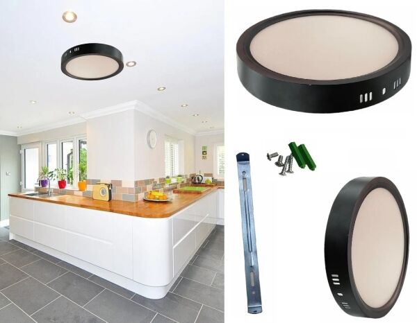Cata CT-5238G 30W Sıva Üstü Led Panel (Siyah Kasa)( 3200 K)