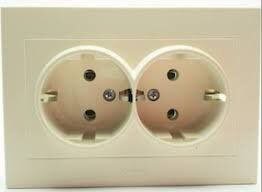 Ovivo 400-020300-907 Grano Krem İkili Topraklı Priz