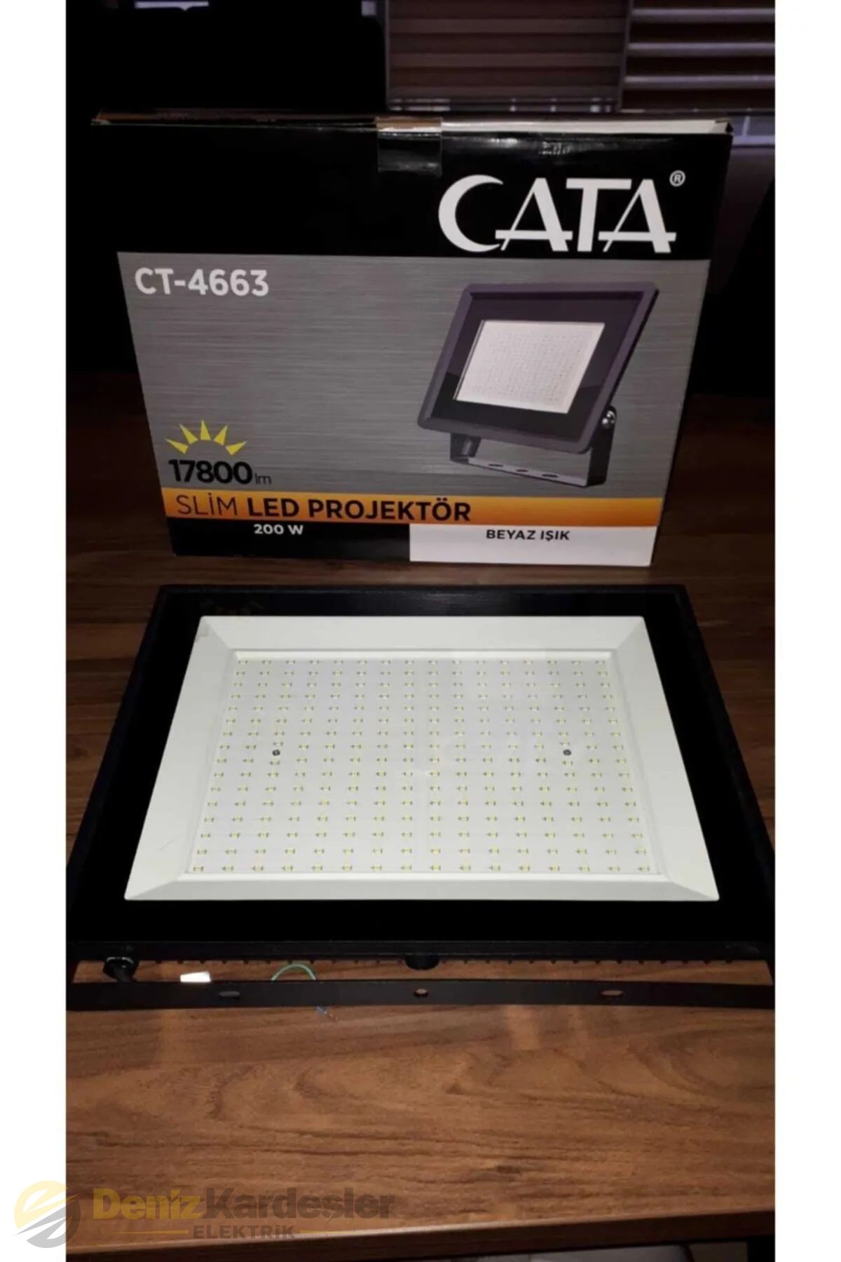 CATA 200W SLİM LED PROJEKTÖR(BEYAZ)