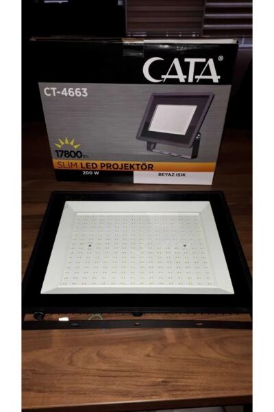 Cata CT-4663 200W Slim Led Projektör(Beyaz)
