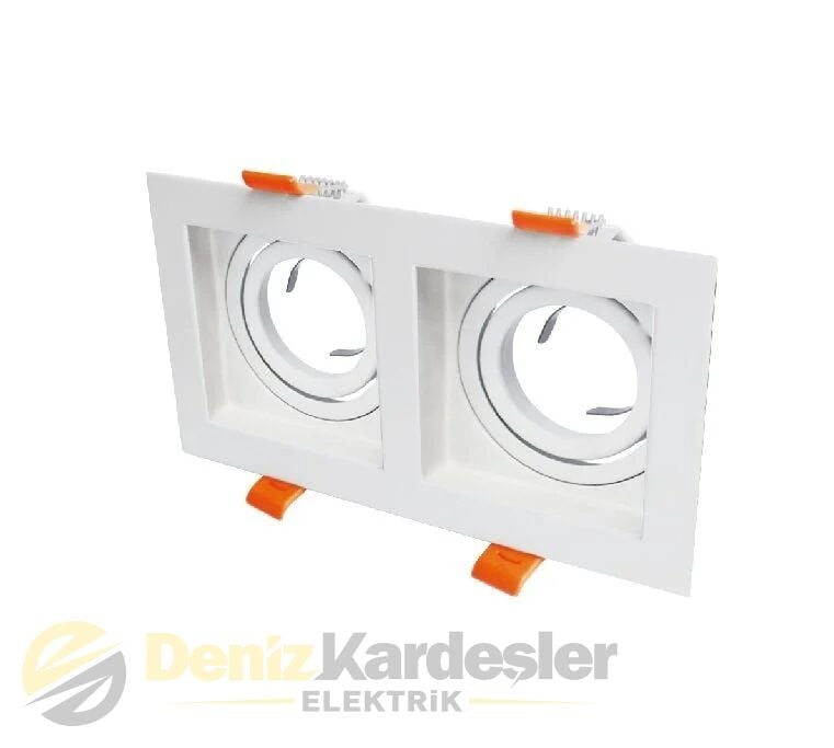 CATA PARS KARE SPOT (İKİLİ BEYAZ+BEYAZ)