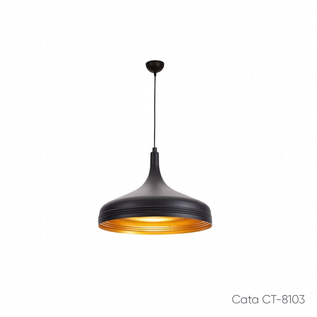 Cata CT-8103 Dekoratif Sarkıt Armatür (Siyah+Sarı+36Cm)