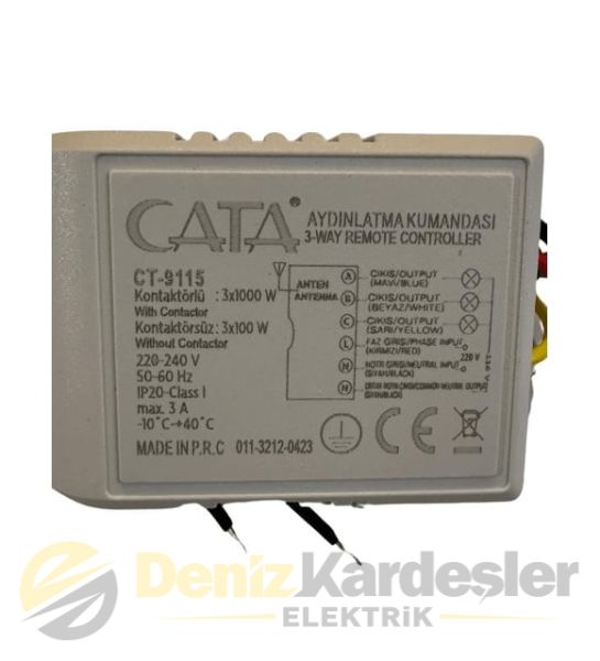 CATA AYDINLATMA KUMANDASI (3X100W)