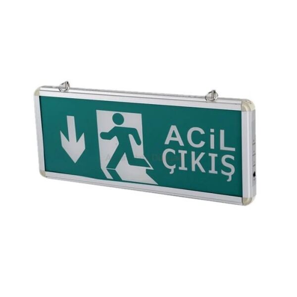 Cata CT-9178 3W Exıt Çıkış Armatürü Ledli 3 Saat Akülü