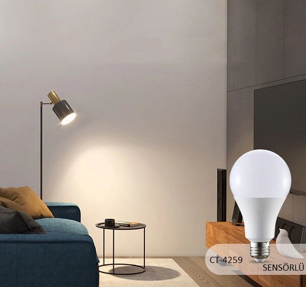 Cata CT-4259 12W Sensörlü Led Ampul(Beyaz)