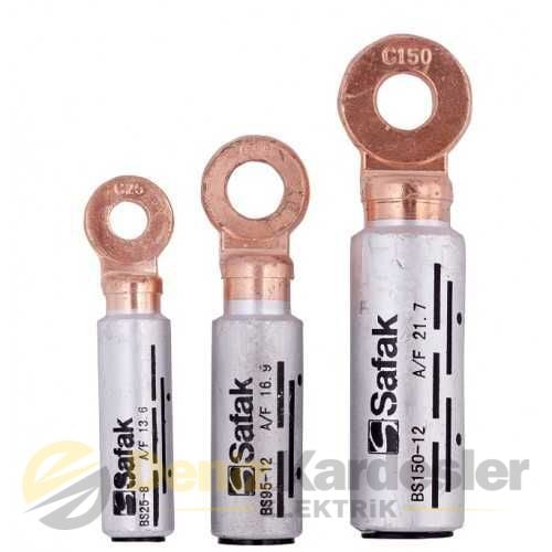 ŞAFAK 120mm M12 DIN NORMU BİMETAL BAKIR-ALM KABLO