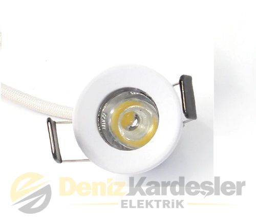 CATA 1,5W  YILDIZ SPOT POWER LEDLİ BEYAZ KASA (GÜN