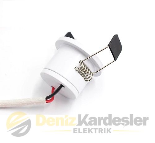 CATA 1,5W  YILDIZ SPOT POWER LEDLİ BEYAZ KASA (GÜN