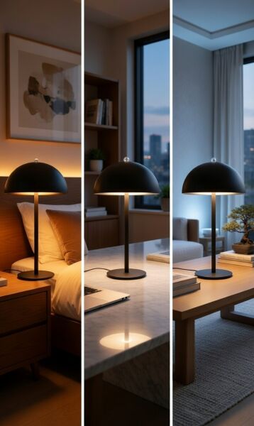 ACK MASA LAMBASI MAT SİYAH CCT 160MM 2000mAH