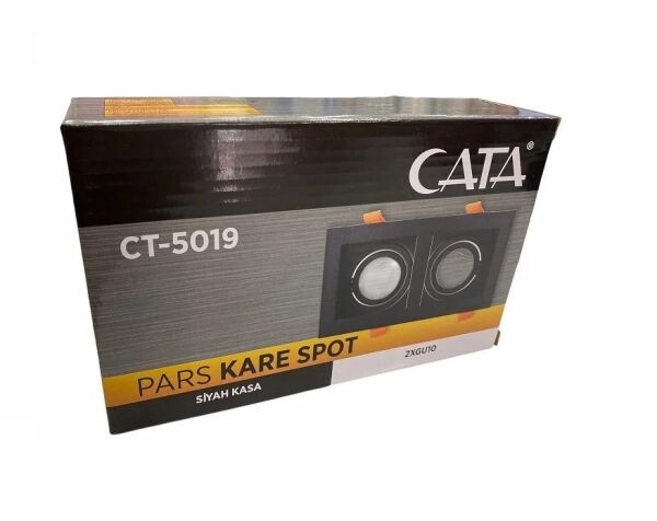 Cata CT-5019 Pars Spot 2'Li (Siyah) ( Boş Kasa )