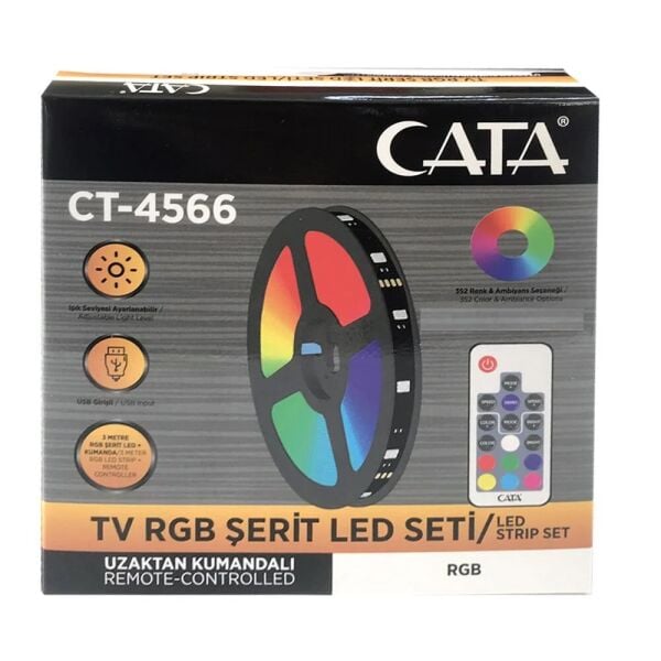 Cata CT-4566 Rgb Şerit Led Set (Usb Girişli)