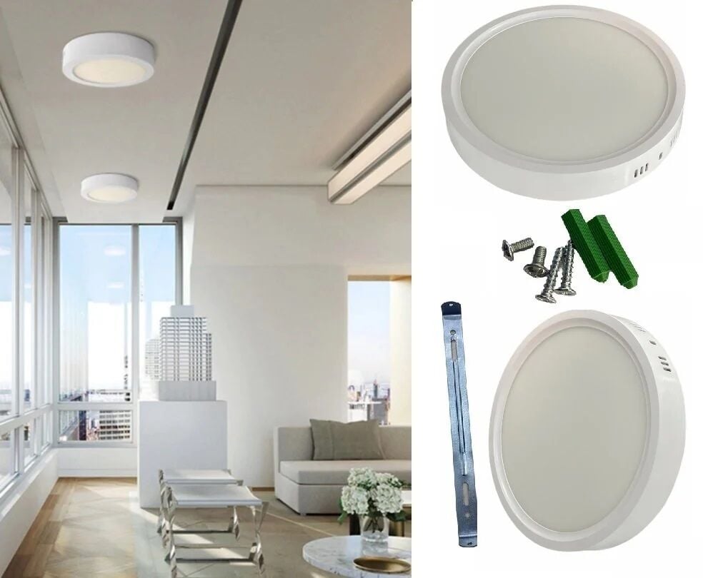 Cata CT-5233G 18W Sıva Üstü Led Panel(Yuvarlak)(Günışığı)