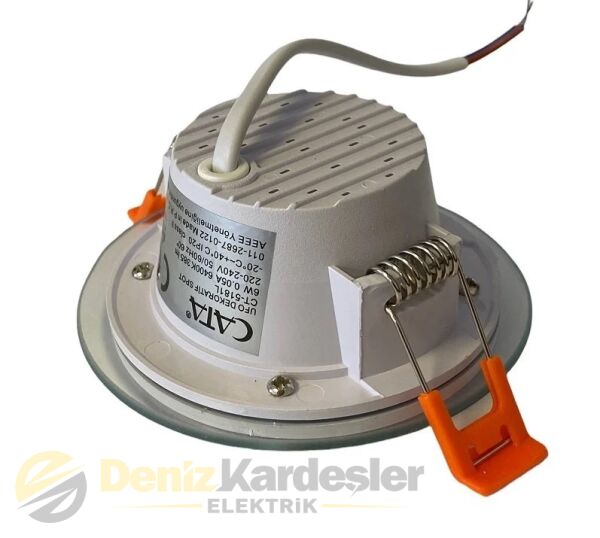 CATA 6W YUVARLAK CAMLI LED PANEL (BEYAZ)