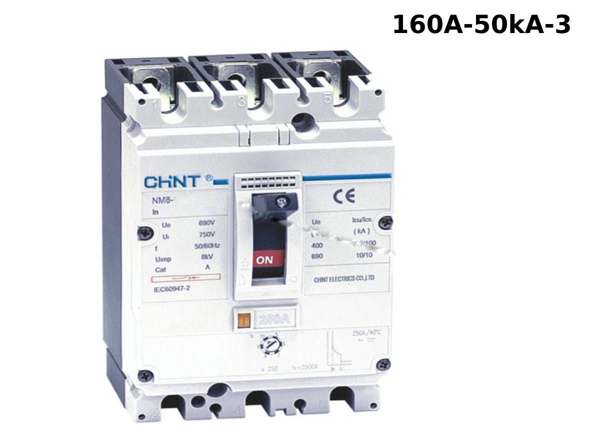 CHİNT NM8-250S 3 KUTUP 160A 50KA