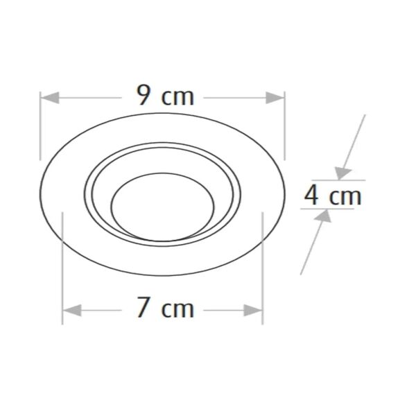 Cata CT-5204G 7W Akik Smd Led Armatür (G.Işığı)
