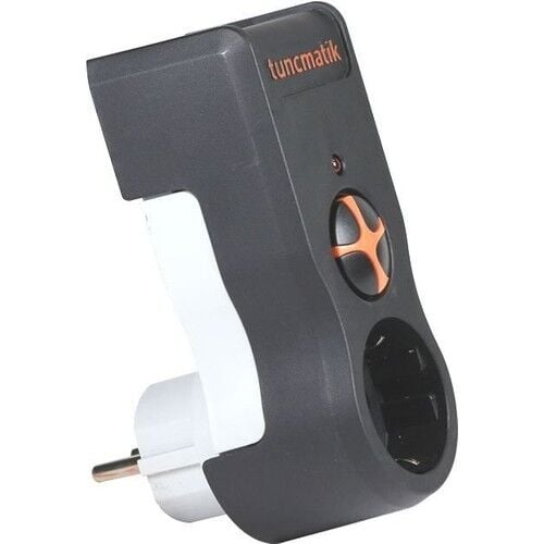 Tunçmatik TSK19020 Akım Korumalı Priz 1 Li Siyah