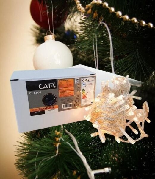 Cata CT-8502 10Mt Eklenebilir (100 Ledli) Beyaz