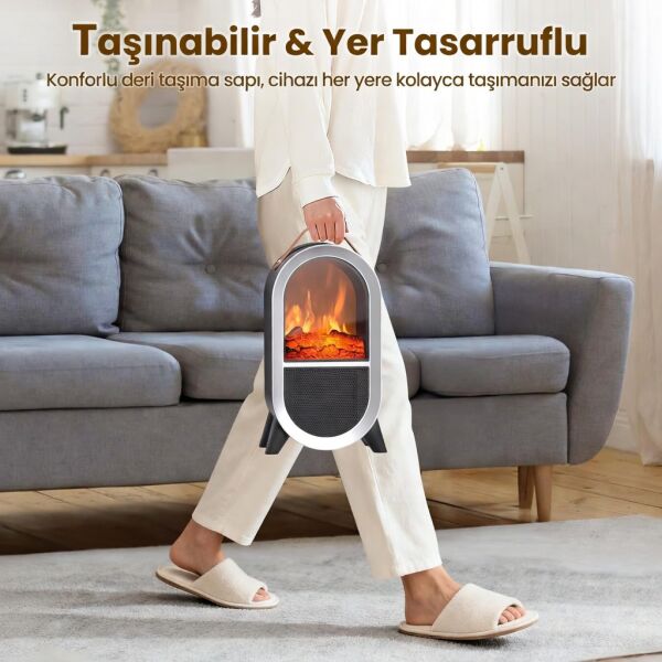 Cata CT-6055 Uludağ Taşınabilir Şömine