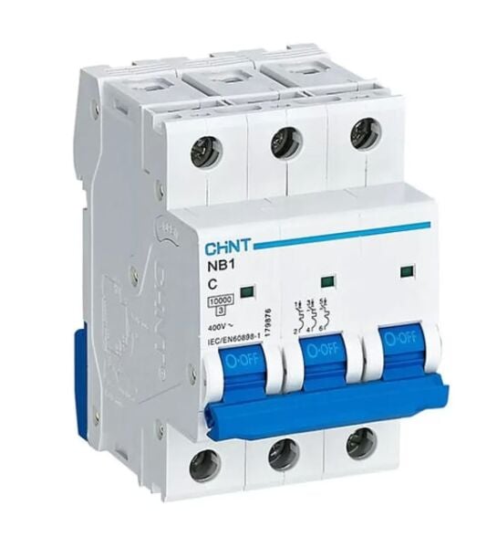 Chint 179873 Nb1 Serisi / 3 Kutuplu 10Ka / C Tipi 32A Oto