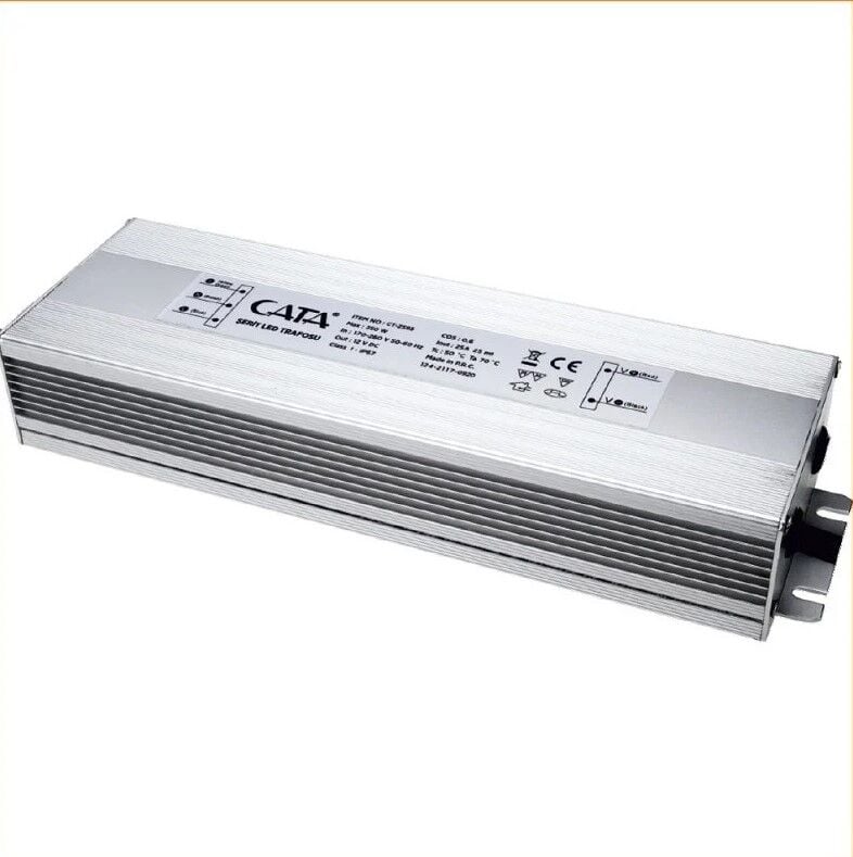 Cata CT-2595 25 Amper Şerit Led Trafosu(300W)Dış Mekan