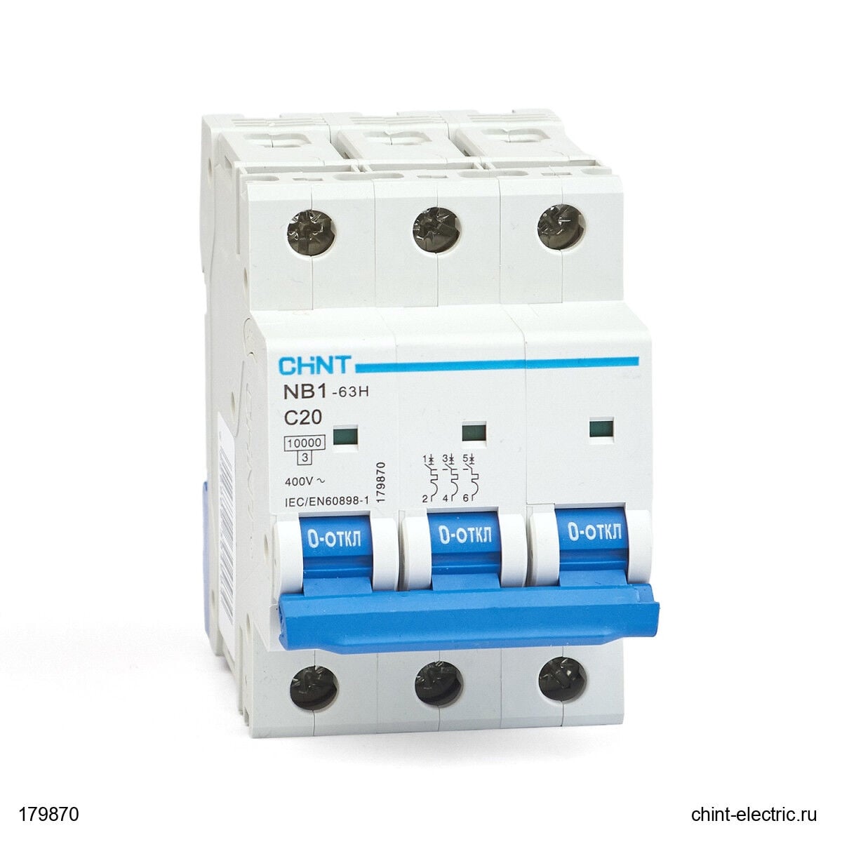 Chint 179870 Nb1 3 Kutup 10Ka C/20A Otomatik Sigorta