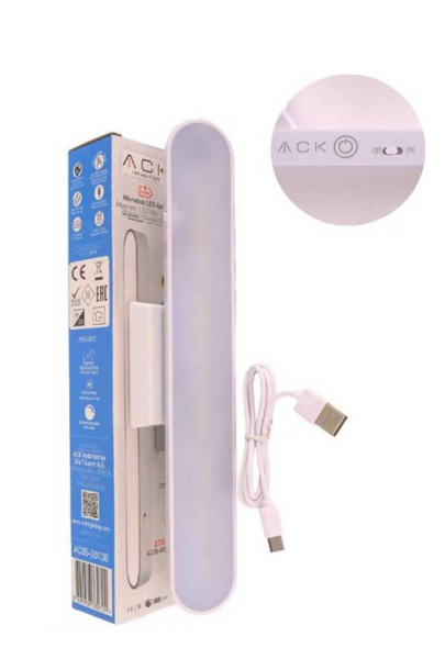 Ack AC05-00130 Şarjlı Dokunmatik Dimli Beyaz Gövde Mıknatıslı