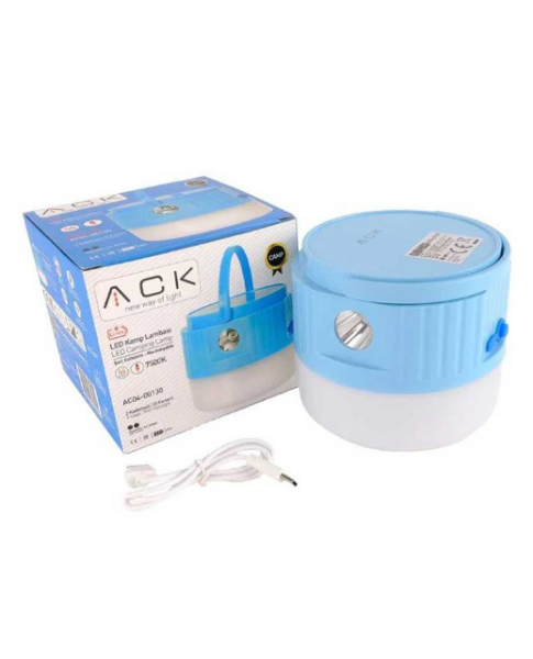 Ack AC04-00130 Şarjlı Dokunmatik 2 Kademeli Blue Gövde Fenerl