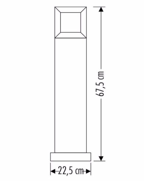 Cata CT-7031 Milan Bahçe Armatürü (70 Cm )(E27)