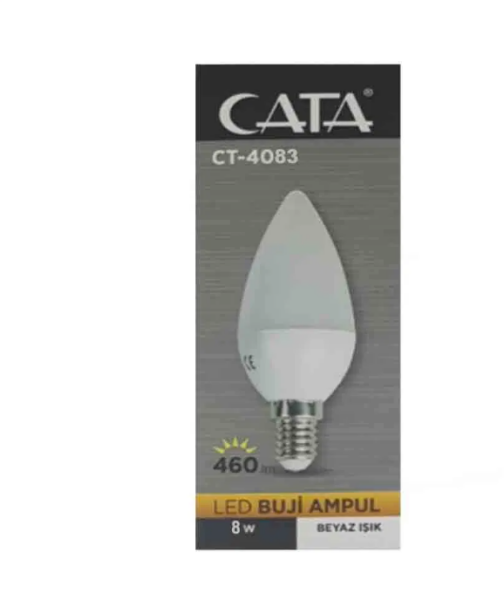 Cata CT-4083B 8W Led Buji Ampul(Beyaz)