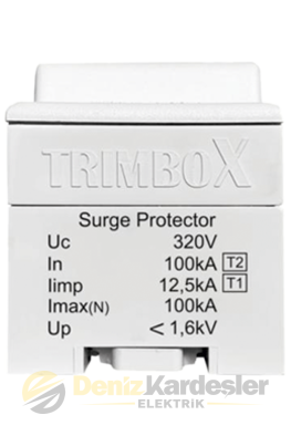 TRIMBOX B+C SINIFI 4 KUTUPLU PARAFUDR (100kA)