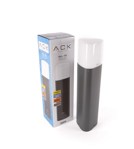Ack AG36-00032 Hera 300 Sıyah E27 Max.60W Bahçe Armatürü