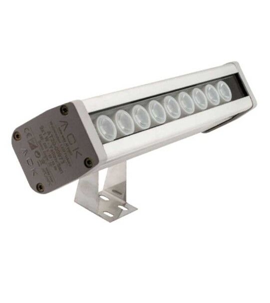 Ack AT20-00983 9X1W Amber Ip65 27Cm Led Wallwasher