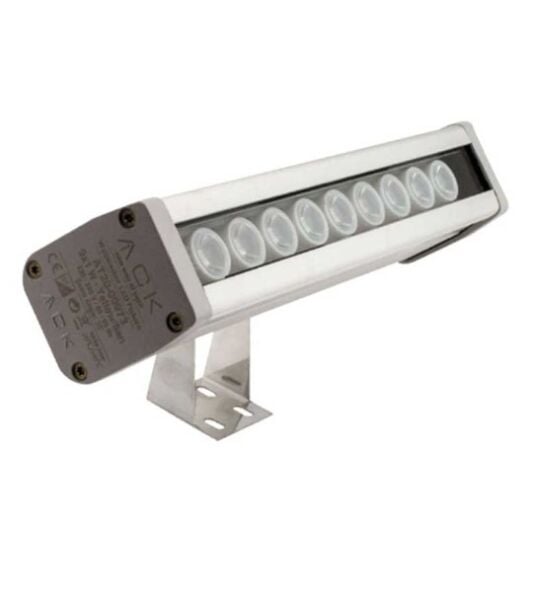 Ack AT20-00983 9X1W Amber Ip65 27Cm Led Wallwasher