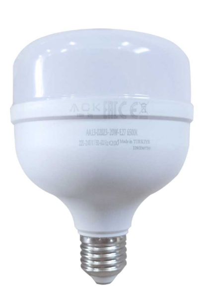 Ack AA13-02023 20W 220-240V E27 6500K Dob T100 Led Ampul