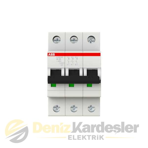 ABB S203M-B25 3X25A B TİPİ OTOMATİK SİGORTA 10kA