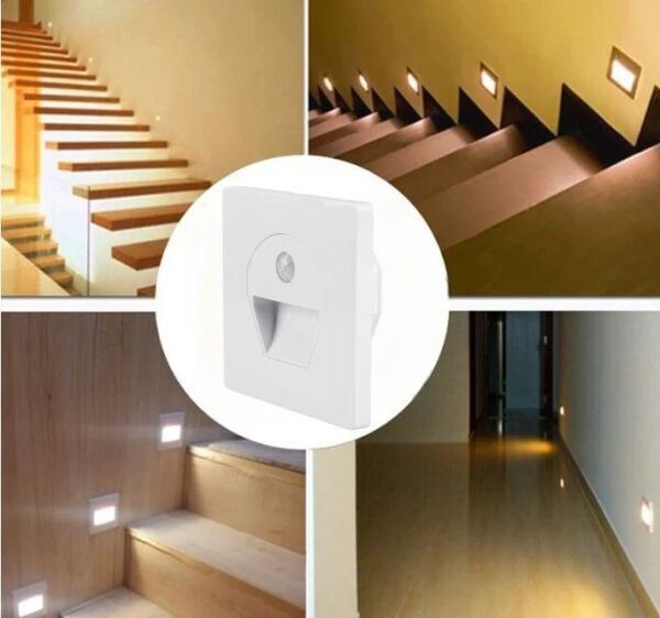 Cata CT-5170B 1W Ledli Sensörlü Koridor Arm. Beyaz Kasa 6K