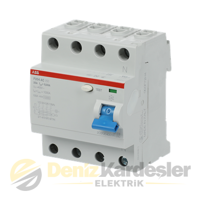 ABB F204 AC-25/0.03 4x25A 30mA K.AKIM RÖLESİ 10kA