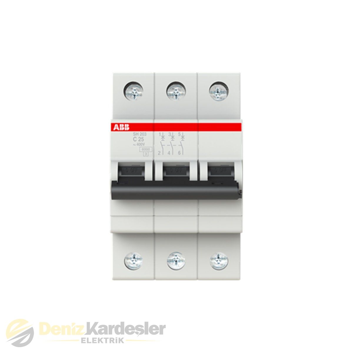 ABB SH203-C25 3X25 C TİPİ OTOMATİK SİGORTA 6kA