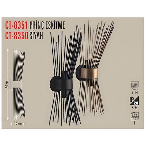 Cata CT-8351 Dekoratif Aplik ( Gold )